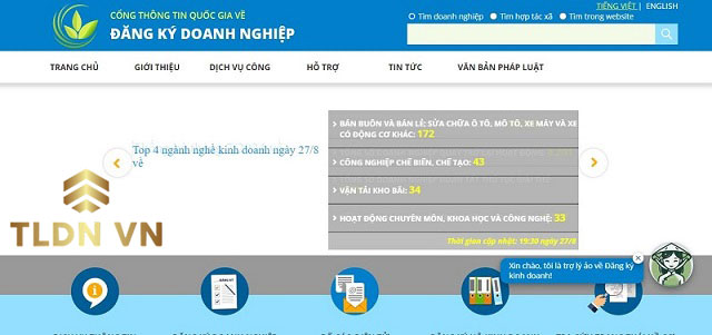 Có thể nộp hồ sơ trực tuyến qua Cổng thông tin quốc gia về đăng ký doanh nghiệp. 